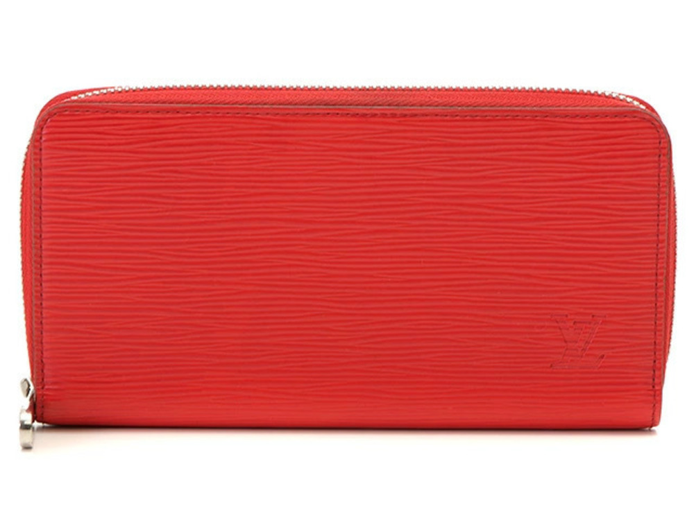 LOUIS VUITTON Zippy Wallet Epi Leather Coquelicot Red